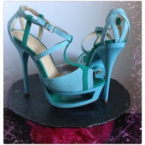 Elegant Turquoise High Heels